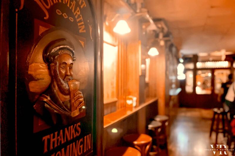 Wooden pub interior