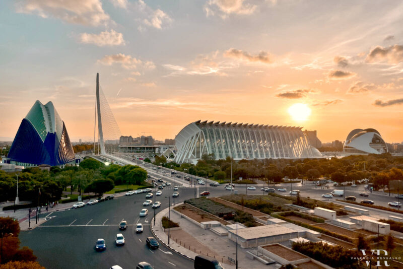 Panoramic view of the City of Arts and Sciences